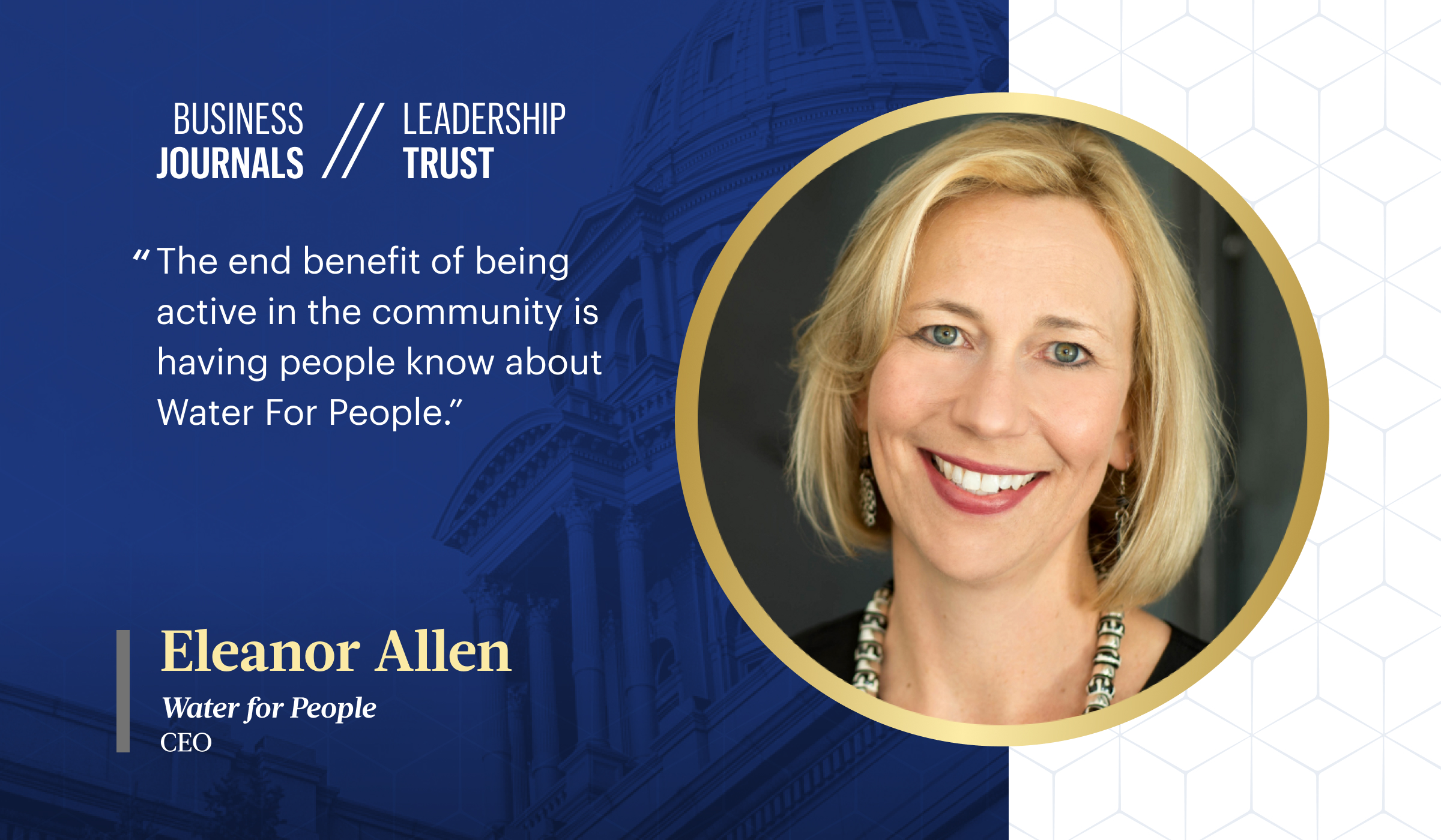 Eleanor Allen Business Journals Leadership Trust