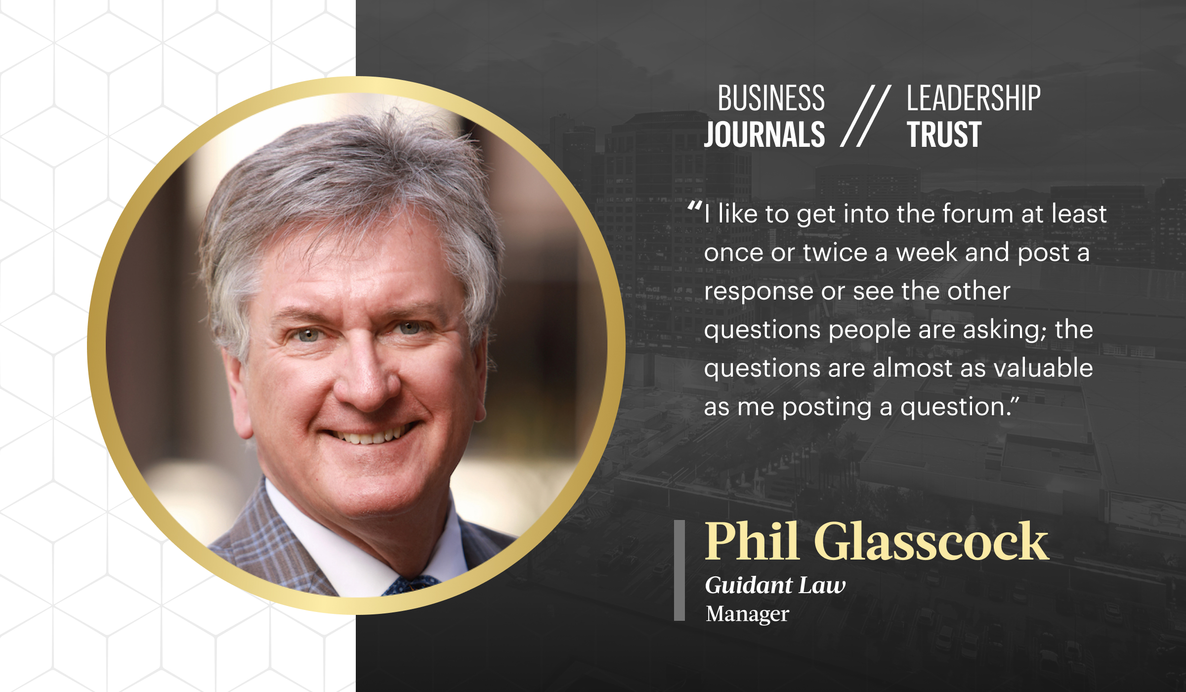 Phil Glasscock Business Journals Leadership Trust
