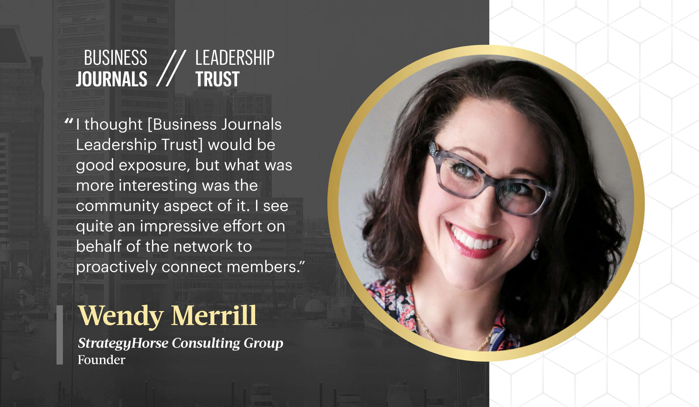 Wendy Merrill Business Journals Leadership Trust