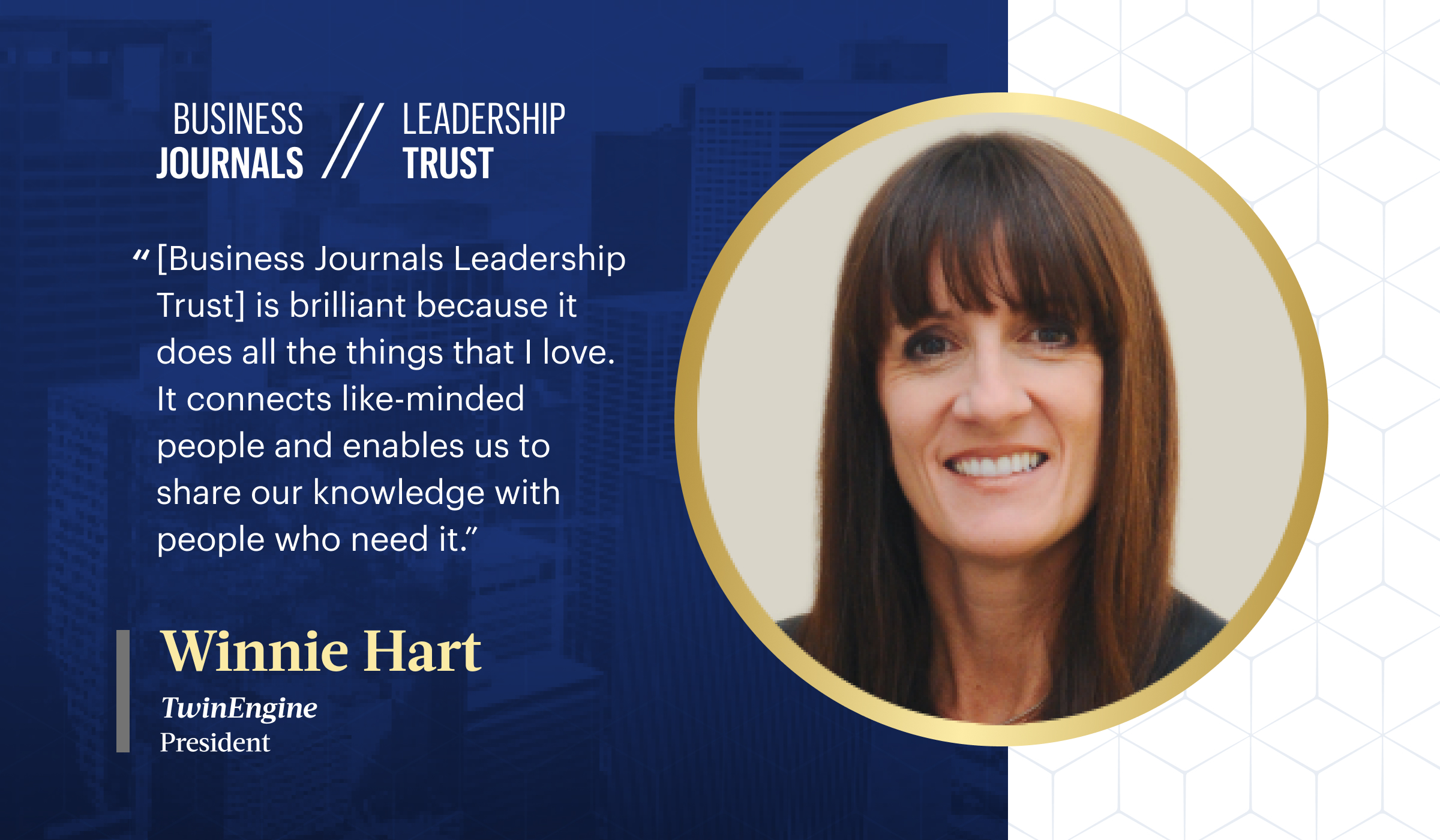 Winnie Hart Business Journals Leadership Trust